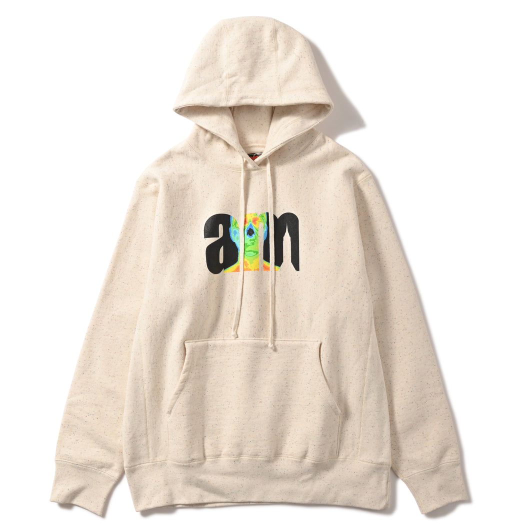 THERMO AM LOGO HOODIE NATURAL SPECKLE