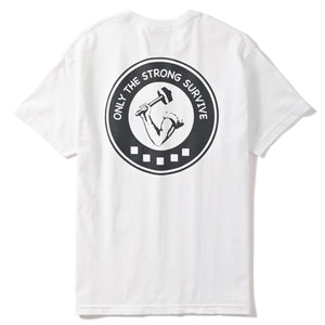 ONLY THE STRONG SURVIVE TEE WHITE